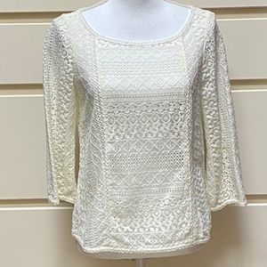Joie Tulia lace top size XS